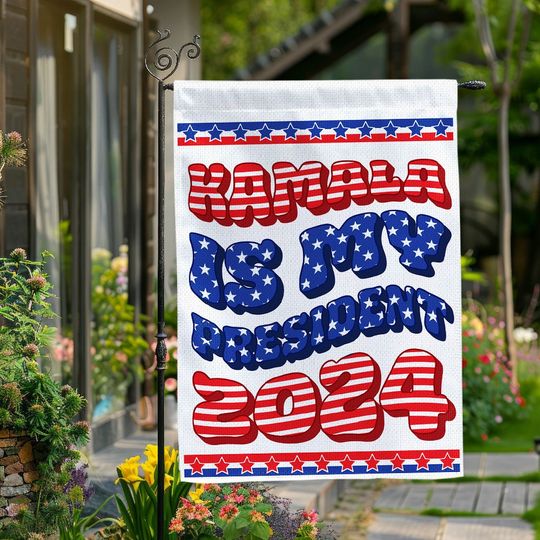Blvckstyle Harris For President 2024 Vote Flag, Political Election Patriotic 2024