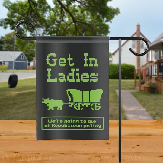 Kamala Harris For President Garden Flag, Anti-Trumpism Garden Sign