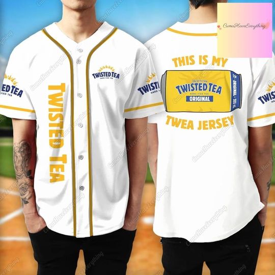 Twisted Tea Jersey, Hard Iced Tea Shirt, Tea Lover Baseball Shirt, Twisted Tea Baseball Jersey, Funny Tea Jersey, Jersey For Men