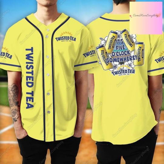 Twisted Tea Hard Iced Tea Jersey, Twisted Tea Baseball Shirt, Twisted Tea Baseball Jersey, Twisted Tea Gift, Tea Lover Jersey Shirt