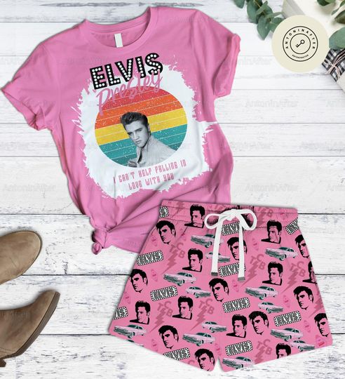 Elvis Tshirt Short Unisex, Elvis Presley Comfort Colors Shirt, Elvis Presley Set, Elvis Presley 2024 Short, Elvis Tour 2024 Tshirt