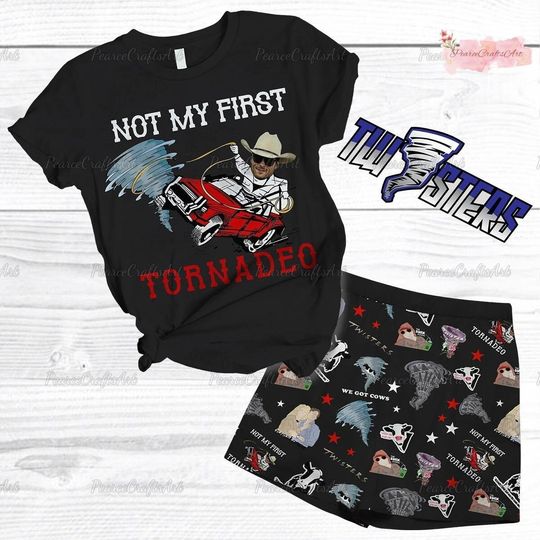 Not My First Tornadeo Shirt, Twisters Movie Shirt, Twisters Shorts, Twisters Pajamas Set, Twisters Movie Holiday Pajama, Halloween Gift