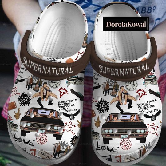 Supernatural Shoes, Supernatural Sandals, Supernatural Movie Beach Shoes, Winchester Summer Shoes, Gift For Fan, Sam Winchester