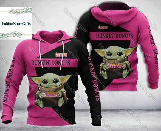 Halloween Dunkin Donuts Hoodie, Dunkin 3D All Over Print Shirt, Donuts Coffee Hoodie, Zip Hoodie Unisex, Dunkie Junkie Hoodie