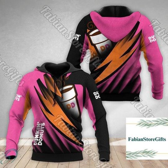 Halloween Dunkin Donuts Hoodie, Coffee Sweatshirt, Dunkie Junkie Coffee Shirt, Donuts Zip Hoodie, Coffee Lover Shirt, Donuts Shirt