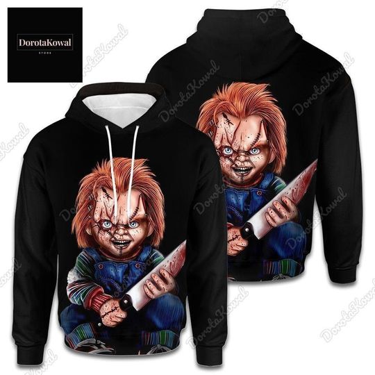 Chucky Halloween Hoodie, Disney Chucky Shirt, Chucky Child'S Play Zip Hoodie, Chucky Horror Movie Sweatshirt, Chucky The Series Shirt