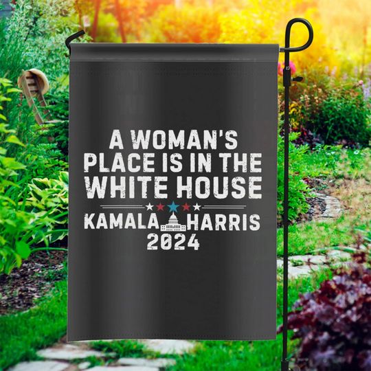 Patriotic Kamala Harris For President Flag, Democrat Garden Flag, Political Yard Sign