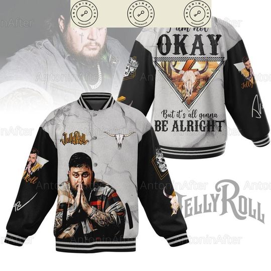 Jelly Roll Baseball Jacket, Jelly Roll Tour 2024 Jacket, Jelly Roll Streetwear Jacket, Jelly Roll Jacket Men, Jelly Roll 2024 Jacket