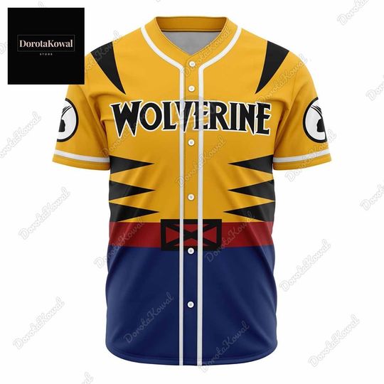 Wolverine Baseball Jersey, Deadpool And Wolverine Movie Shirt, Marvel Movie Jersey