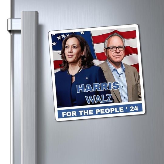 Harris Walz 2024 magnet, Kamala Harris Magnet, Durable Vinyl Weatherproof Magnet