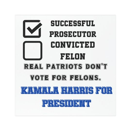 Anti Trump Kamala Political Car Magnets-Available In Three Sizes