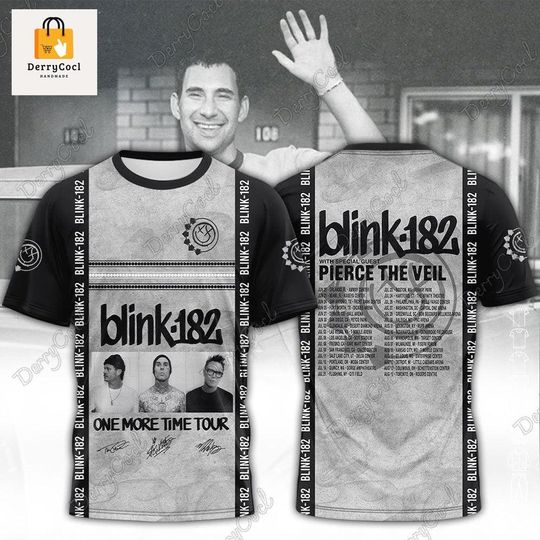 B!nk 182 Band 3D Unisex Shirt, Blink Love Music T-Shirt, B182 Summer Tour Unisex Shirt, B182 Rock Band Tee Shirt For Men Wome