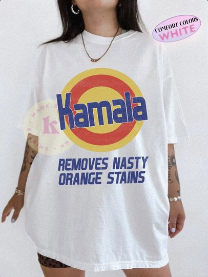 Vote for President Shirt, Removes Stubborn Orange Stains Shirt, Anti Trump Vote Shirt, Ryan Reynolds Kamala T-Shirt 2024 Election