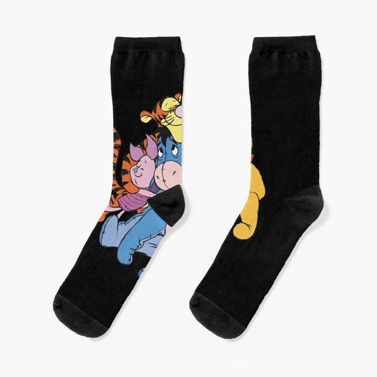 Winnie the pooh Cotton Socks, Cute & Cozy Gift for Unisex, Trending Fashion Gifts