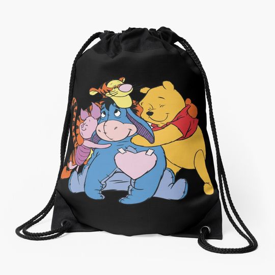 Winnie the pooh Drawstring Bag, Gift for Friends