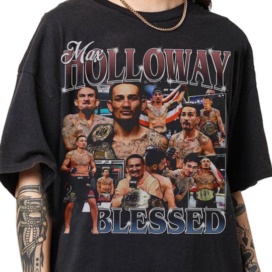 Max Holloway Bootleg 90s Vintage T-Shirt , Mixed martial artist Shirt, Unisex T-Shirt, Gift for Fan, Gift for Women and Men