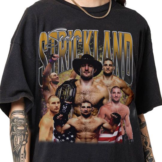 Sean Strickland Bootleg 90s Vintage T-Shirt , Mixed martial artist Shirt, Unisex T-Shirt, Gift for Fan, Gift for Women and Men