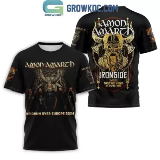 Amon Amarth Heidrum Over Europe 2024 T-Shirt