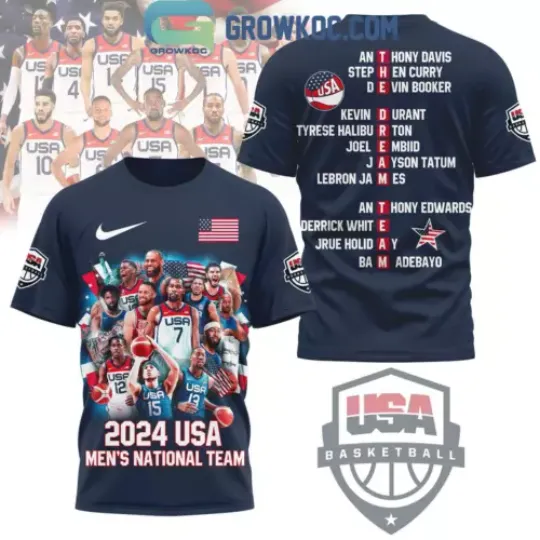 Olympic Paris 2024 USA Men’s Basketball Team T-Shirt