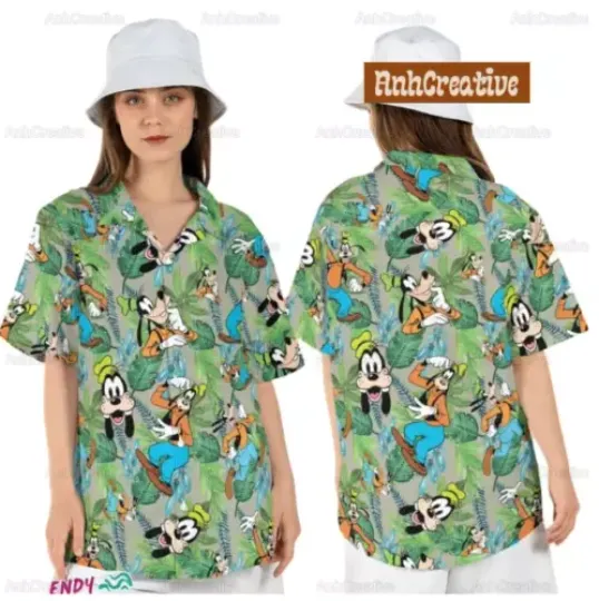 Disney Goofy 3D HAWAII SHIRT HALLOWEEN GIFT CHRISTMAS GIFT