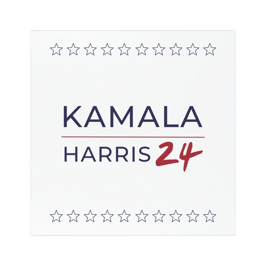 Kamala Harris 2024 Political Bumper Magnet, Car Magnet, Vinyl Political Car Magnet