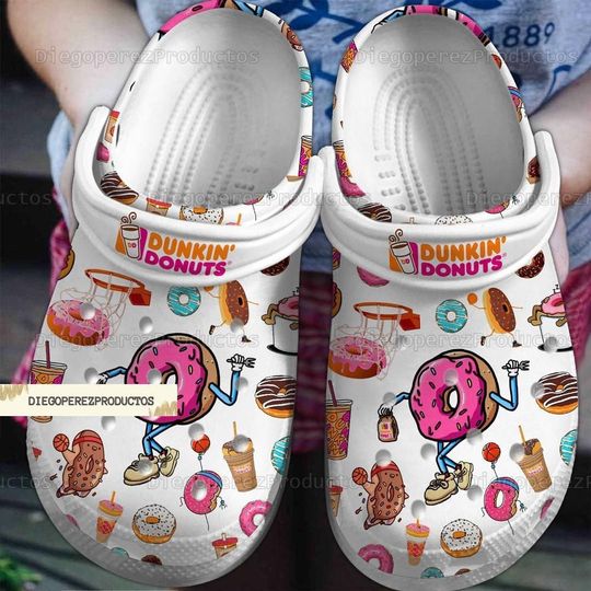 Dunkin Donuts Clogs, Dunkin Donuts Sandals, Dunkin Shoes, Dunkin Summer Shoes, Dunkin Donuts Lover, Dunkin Donuts Gifts