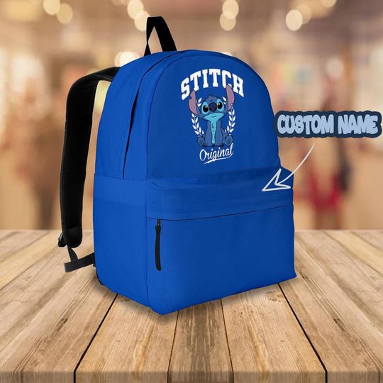 Stitch Backpack, Disney Stitch Backpack, Custom Travel Bag, Back To School, Kid Adult Bag