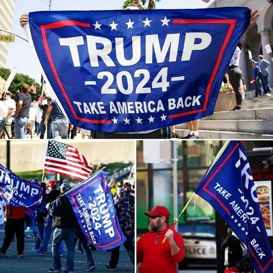 Trump 2024 Flag - Take America Back Banner - 3x5 ft Assassination Wall Decor MAGA