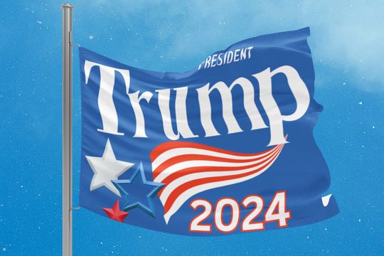 Trump 2024 Flag Keep America Great Again Banner - Pro-Trump Second Term Election Flag