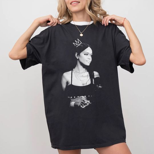Rihanna Vintage T-Shirt, Rihanna Rnb Rapper Retro Fans T-Shirt, Concert Merch Rap Tee, Bootleg Rap Tee, Unisex Cotton Tee Gift For Men Women