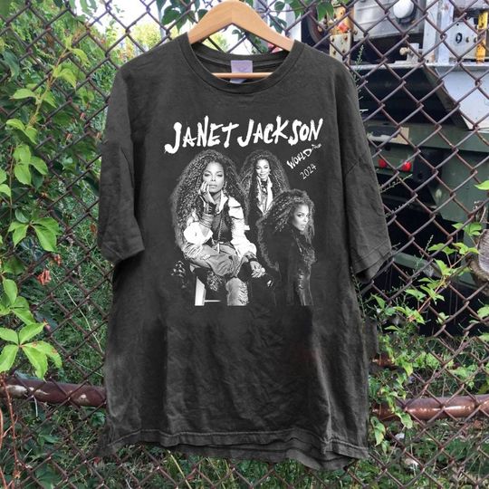 Janet Jackson World Tour Shirt, Janet Jackson Tour Music Shirt, Janet Jackson Graphic Shirt, Michael Trendy Unisex Shirt Gift For Men Women