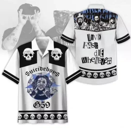 Suicide Boys Live Fast Die Whenever Hawaiian Shirt
