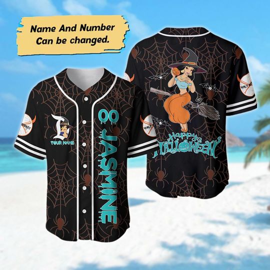 Custom Jasmine Princess Halloween Unisex Jersey Short Sleeve Tee, Trending Street Fashion