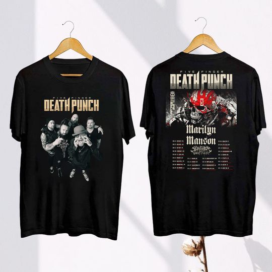 2024 Five Finger Death Punch Tour T-Shirt, Five Finger Death Punch Band Shirt, Five Finger Death Punch Merch, 5FDP Band 90s Vintage Shirt