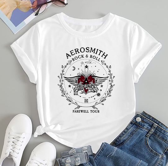 Aerosmith Farewell Tour 2024-2025 T-Shirt, 90s Vintage Aerosmith Rock Band Shirt, Aerosmith Shirt, Aerosmith Fan Fan Gift, Aerosmith Merch