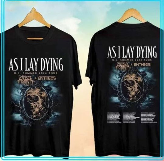 As I Lay Dying US Summer Tour 2024 Shirt, As I Lay Dying Band Fan Shirt, As I Lay Dying 2024 Concert Shirt