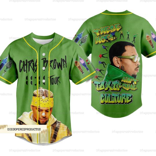 Chris Brown 11 11 Baseball Jersey, Chris Brown Baseball Jersey, Chris Brown Merch
