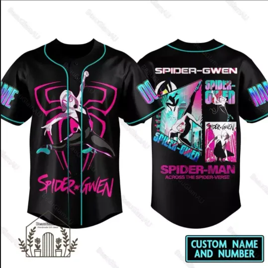Halloween Spider Man Across The Spiderverse 3D Baseball Jersey Shirt