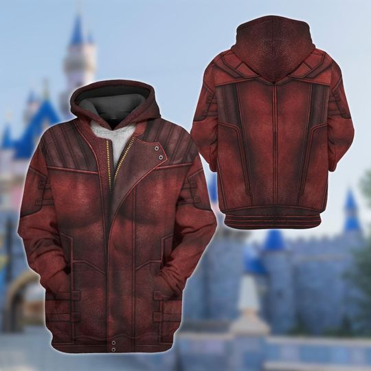 Guardian Of The Galaxy Costume Hoodie, Star Lord Cosplay Costume Sweatshirt, Halloween Cosplay Outfit, Halloween All Over Print Clothing