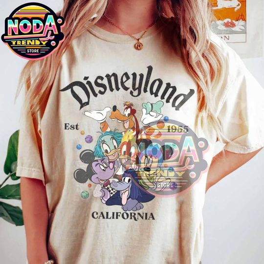 Retro Disneyland California Est 1955 Shirt, Mickey And Friends With Inside Out Costume, Inside Out Emotional Whirlwind, Disney Halloween Tee