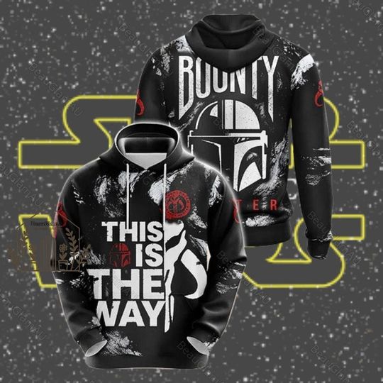 Halloween Star Wars Mandalorian Hoodie, Disney Star Wars Hoodie, Star Wars Hoodie