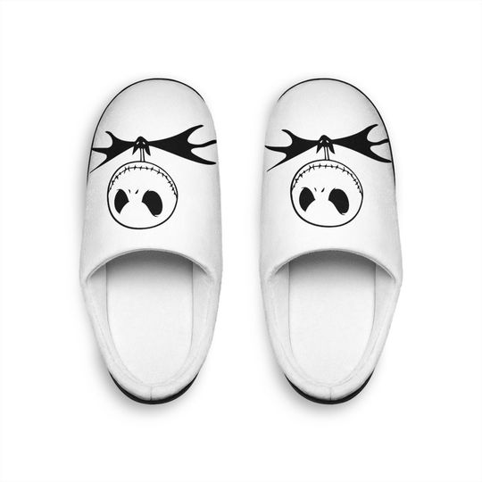 Womens Jack  Indoor Slippers, Jack and Sally, Jack, Nightmare before Christmas, house shoes, womens house shoes, women gifts