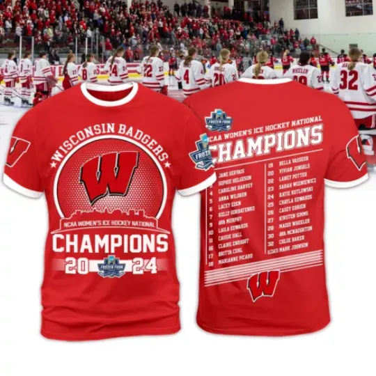 2024 Wisconsin-Badgers Women's Ice Hockey Championship, Gift For Fans