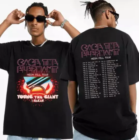 Cage the Elephant Neon Pill Tour 2024 Shirt, Cage the Elephant 2024 Concert Shirt