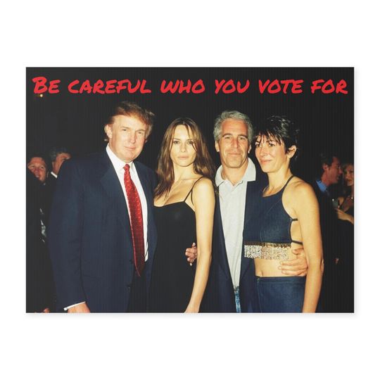 Trump & Epstein Double Date Yard Sign