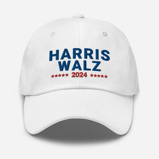 Harris Walz 2024 Hat, Harris Walz 2024 Dad Hat, Embroidered Dad Cap