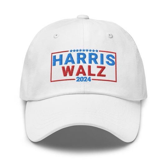 Harris Walz 2024 Hat, Embroidered Dad Cap, Harris Walz Cap, Harris Walz 2024 Dad Hat