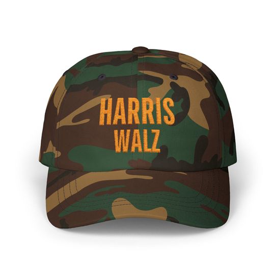 Harris Walz Midwest Camo Dad Hat  Biden, Trump, Feminist Hat