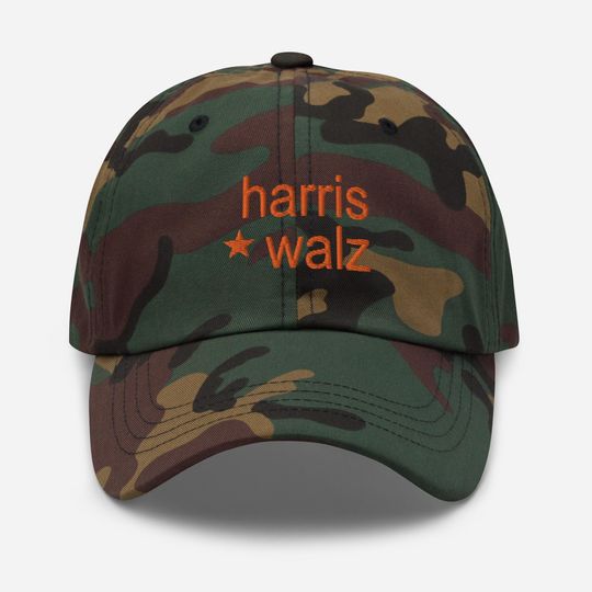 Harris Walz Brat Hat - Camouflage Walz Hat - US Election Brat Hat - Walz Hat - Kamala Hat - Dad hat