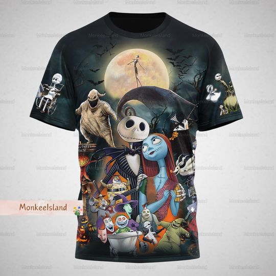 Nightmare Before Christmas Shirt, Jack And Sally Shirt, Disney Halloween
